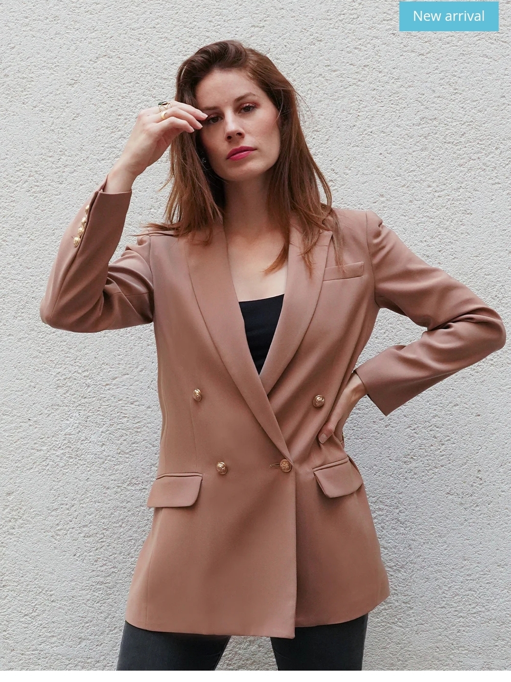 Mustard NEW EVAN 75 BLAZER Double-Breasted Blazer Jacket